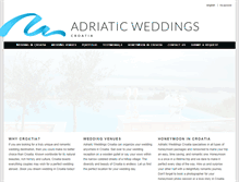 Tablet Screenshot of adriaticweddings-croatia.com